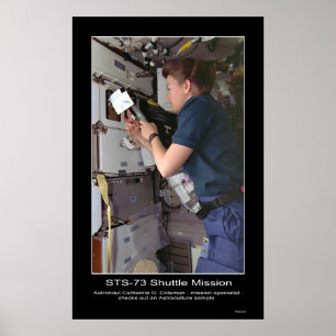 Poster Astronaut Catherine G. Coleman checks Astroculture