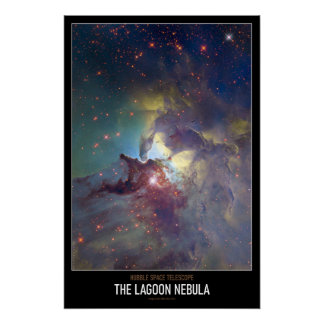 Poster Astronomie Haute Résolution La Nebula Lagon