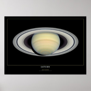 Poster astronomique Saturn Space Science