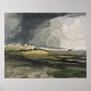 Poster At Hailsham, Sussex: A Storm Approaching, 1821 (w/