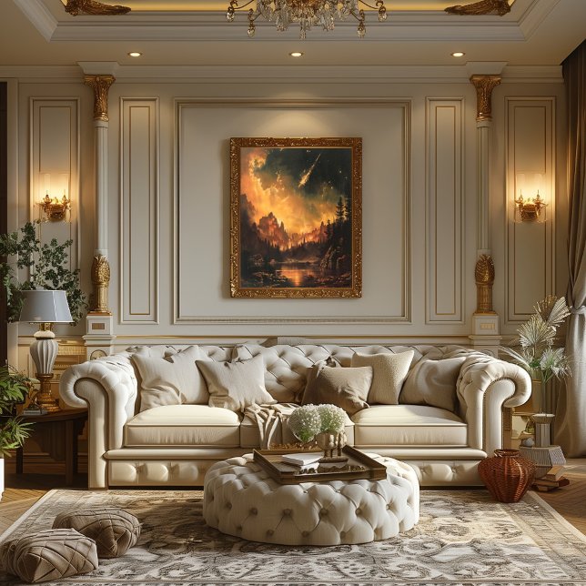 Poster Atardecer Meteórico: Espectáculo Ardiente Natural (Créateur téléchargé)