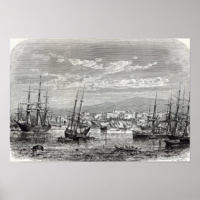 Poster Athènes : vue générale du Pirée, (Devant)