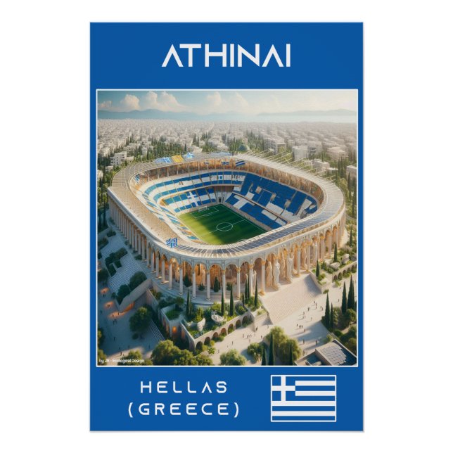Poster Athens Stadium - Ecological Design (Devant)