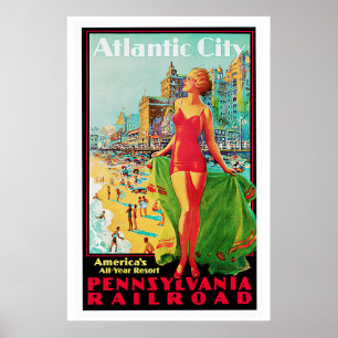 Poster Atlantic City ~America's All Year Resort