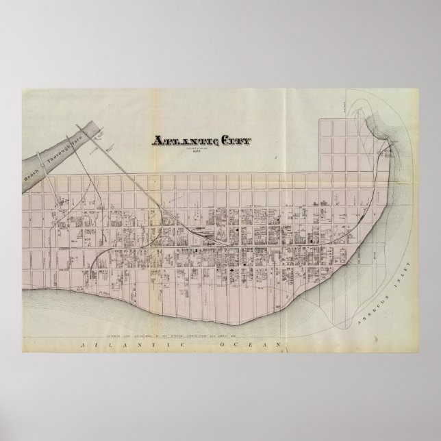 Poster Atlantic City, New Jersey (Devant)