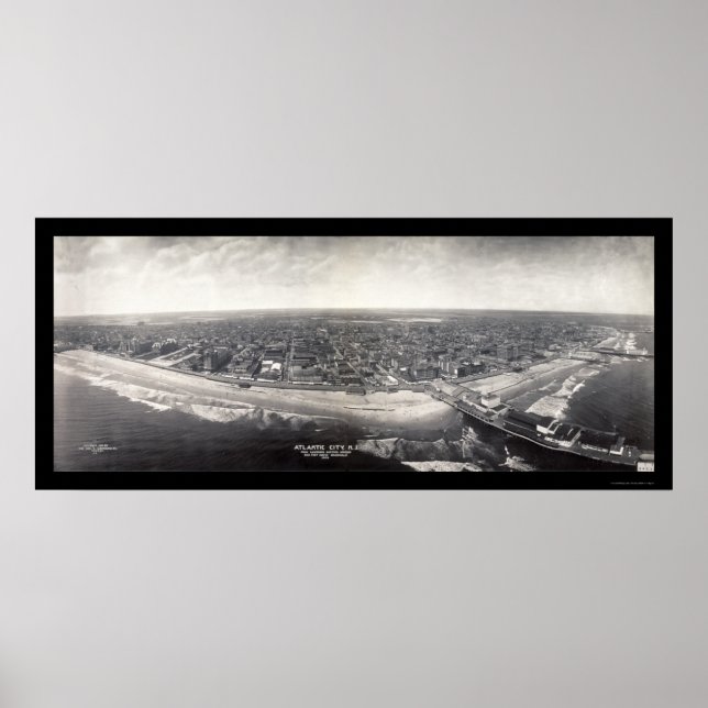 Poster Atlantic City Photo 1909 (Devant)