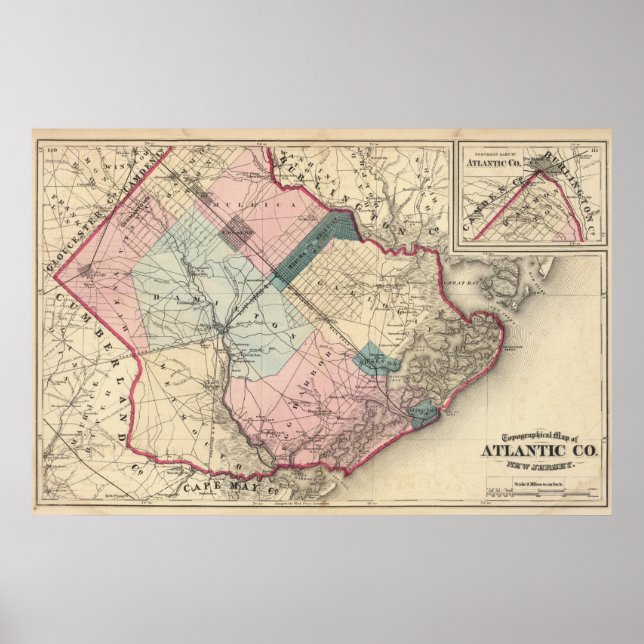 Poster Atlantic County, NJ (Devant)