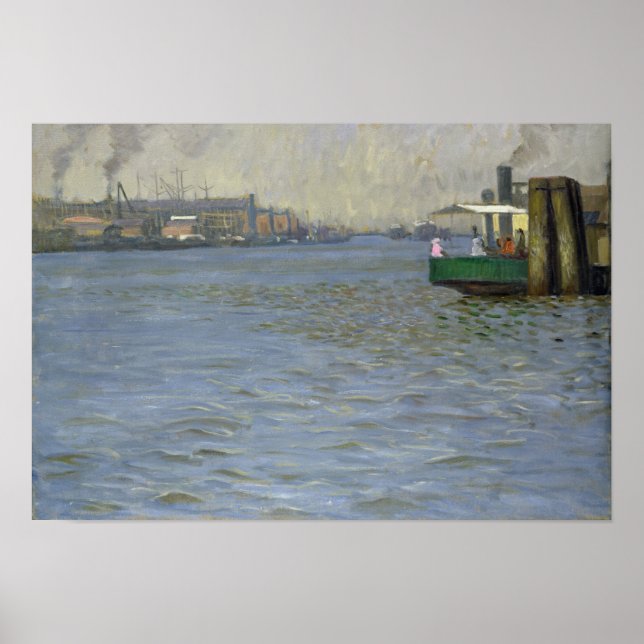 Poster Atmosphère du dimanche sur l'Elbe (Devant)