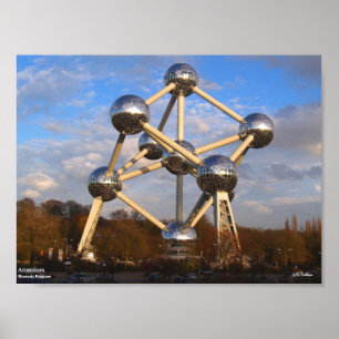 Poster Atomium, 10 po x 7,5 po