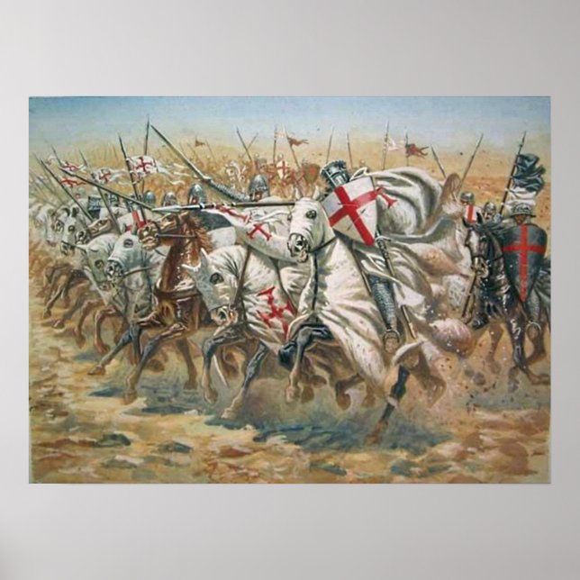 Poster Attaque des Chevaliers du temple (Devant)