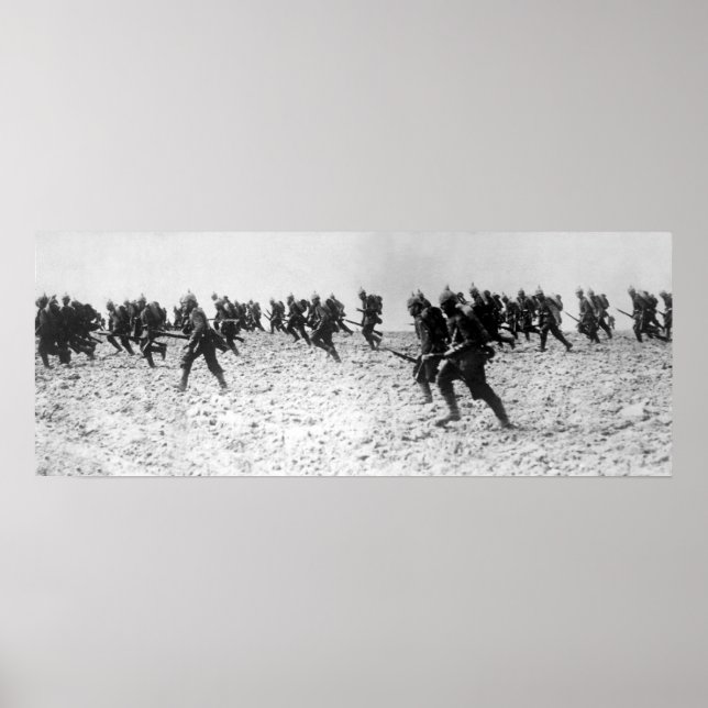 Poster Attaque d'infanterie allemande (Devant)