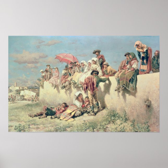 Poster Attente de la Bénédiction en dehors de Rome (Devant)