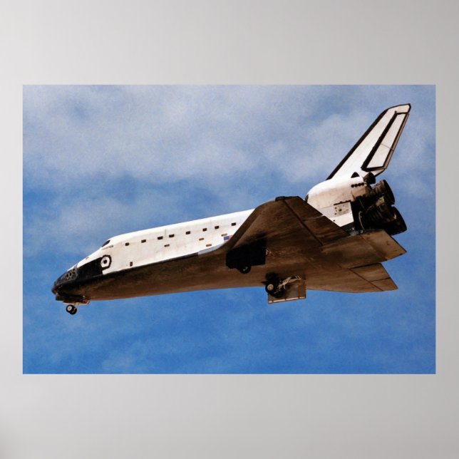 Poster Atterrissage de la navette spatiale Atlantis STS-3 (Devant)