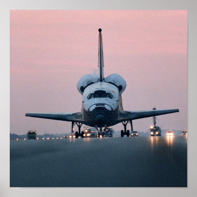 Poster Atterrissage de la navette spatiale Columbia (STS- (Devant)
