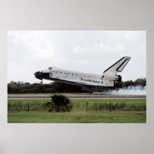 Poster Atterrissage de la navette spatiale Endeavour (STS