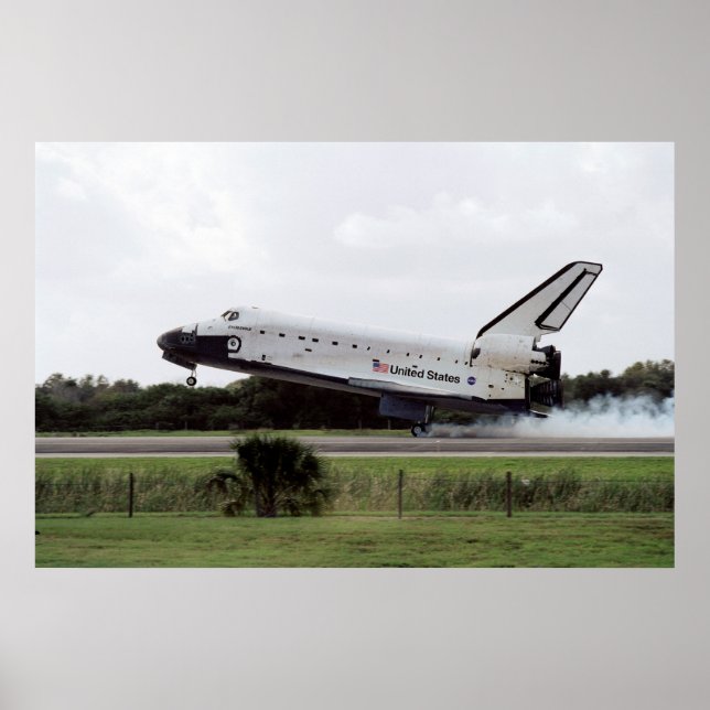 Poster Atterrissage de la navette spatiale Endeavour (STS (Devant)