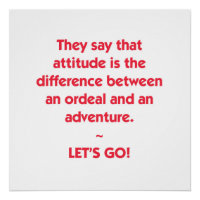 Attitude : différence entre épreuve et aventure