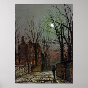 POSTER AU CLAIR DE LUNE-GRIMSHAW-PRINT