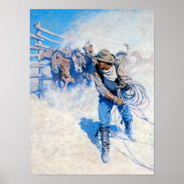 Poster Au-dessus de la mer de ronde (Devant)