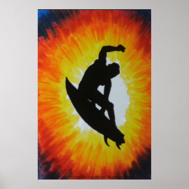 Poster Au soleil amusant (Devant)