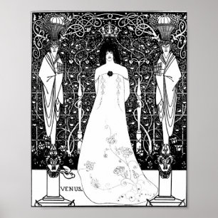 Poster Aubrey Beardsley Venus entre les dieux terminaux