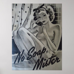 Poster Aucun Monsieur de savon