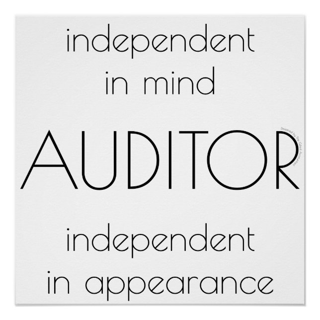 Poster "Auditeur : Indépendant dans l'esprit et l'apparen (Devant)