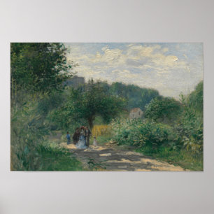 Poster Auguste Renoir - A Road in Louveciennes