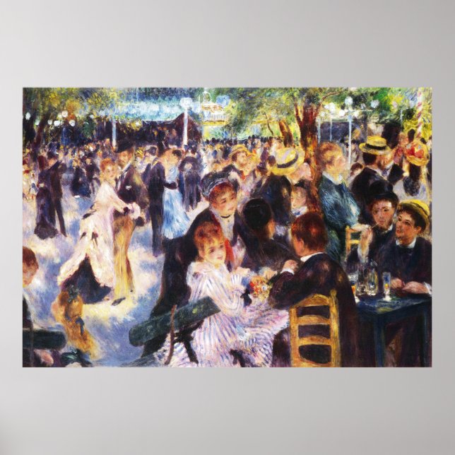 Poster AUGUSTE RENOIR - Danse au moulin de la Galette (Devant)