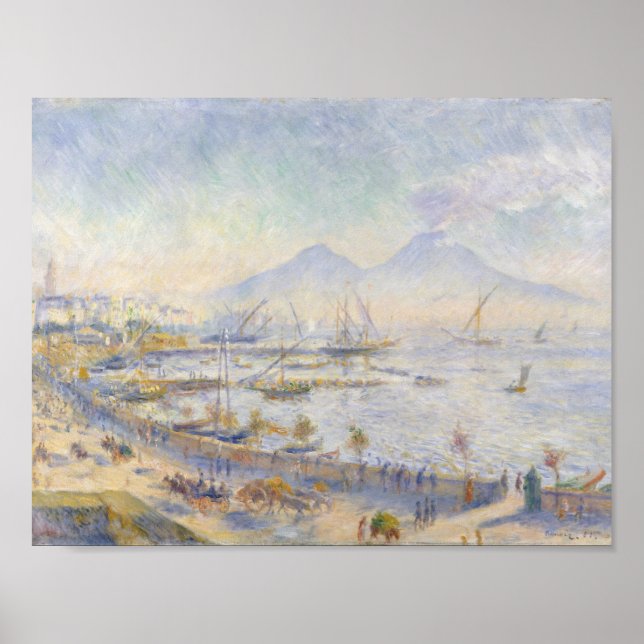 Poster Auguste Renoir - La Baie de Naples (Devant)