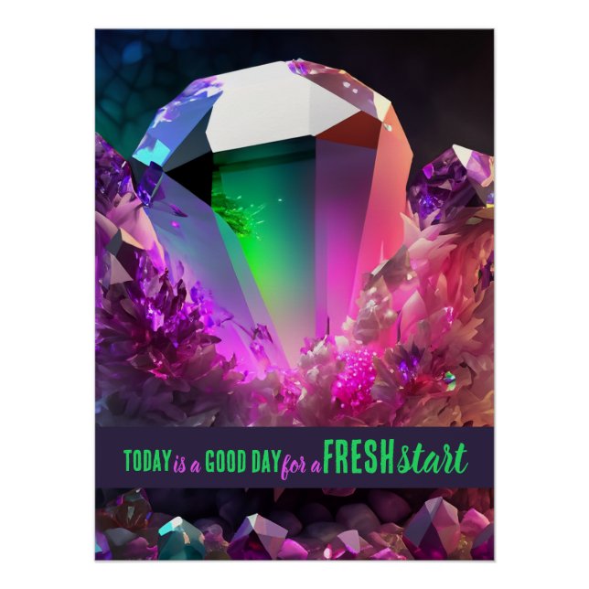 Poster Aujourd'hui est un bon jour de nouveau départ Cita (Devant)