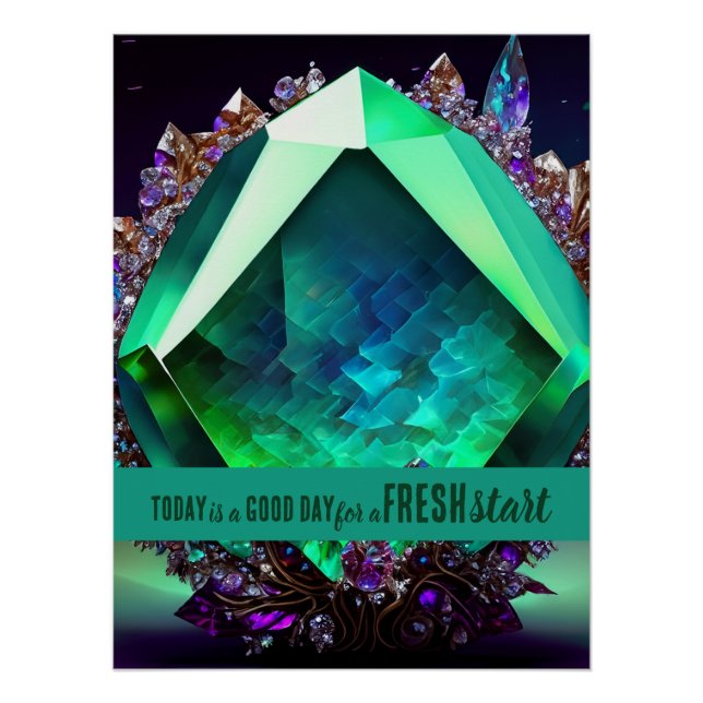 Poster Aujourd'hui est un bon jour de nouveau départ Cita (Devant)