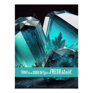 Poster Aujourd'hui est un bon jour de nouveau départ Cita