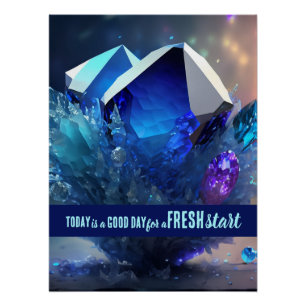 Poster Aujourd'hui est un bon jour de nouveau départ Cita