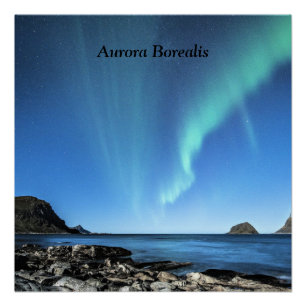 Poster Aurora boréale, aurores boréales