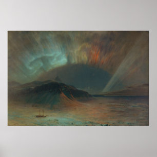 Poster Aurora Borealis par Frederic Edwin Church 1865