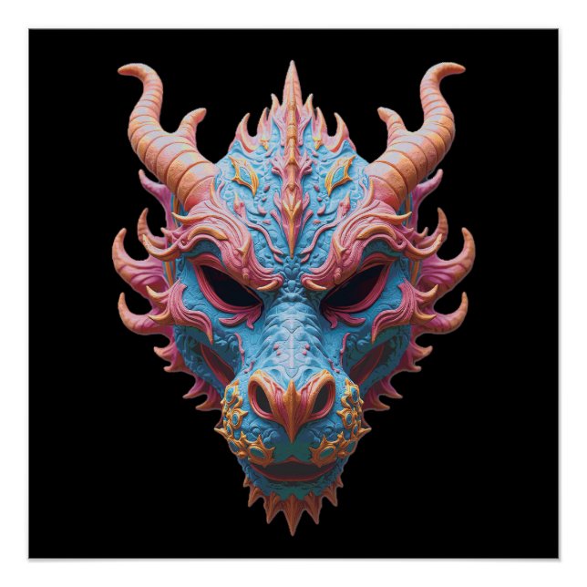 Poster Aurora Dragon Mask (Devant)