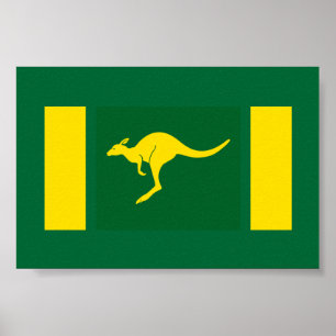 Poster Aussie couleurs Kangaroo