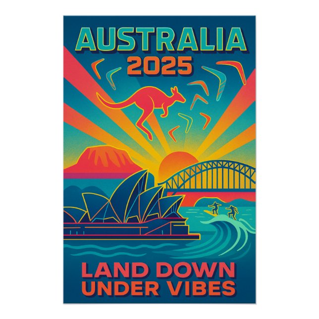 Poster Australie 2025 - Terrain Sous Vibes (Devant)