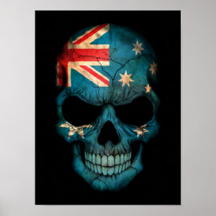 Poster Australie "drapeau australien" "drapeau australien