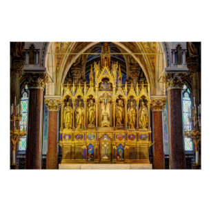 Poster Autel Principal De Votivkirche, Vienne Autriche