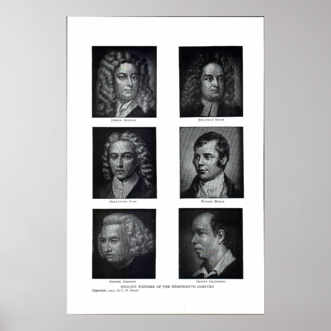 Poster Auteurs britanniques (Devant)