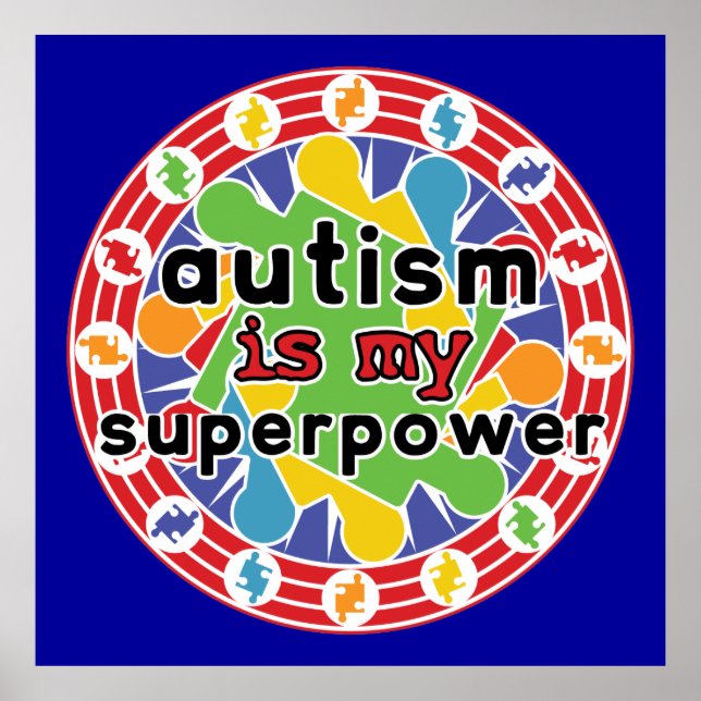 Poster Autism is My Super Power (Devant)