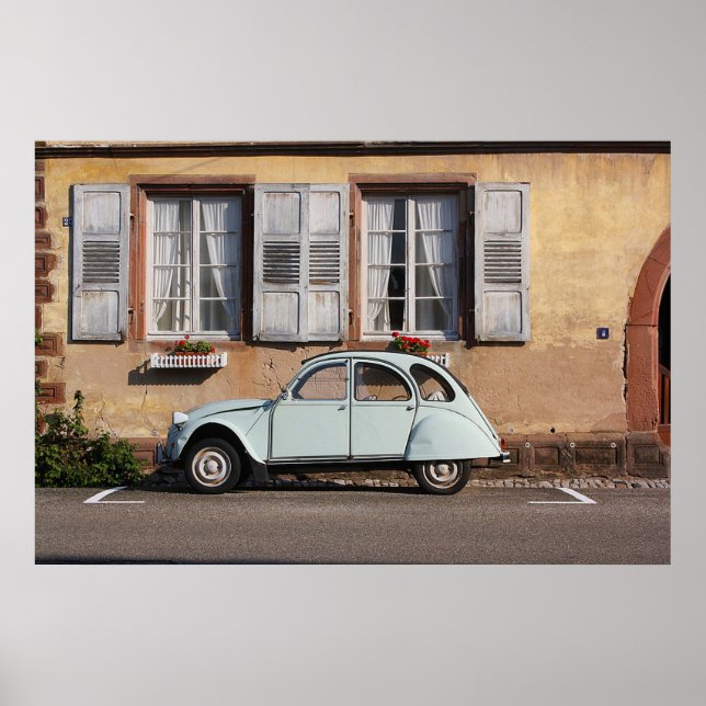 Poster auto Citroen vintage (Devant)