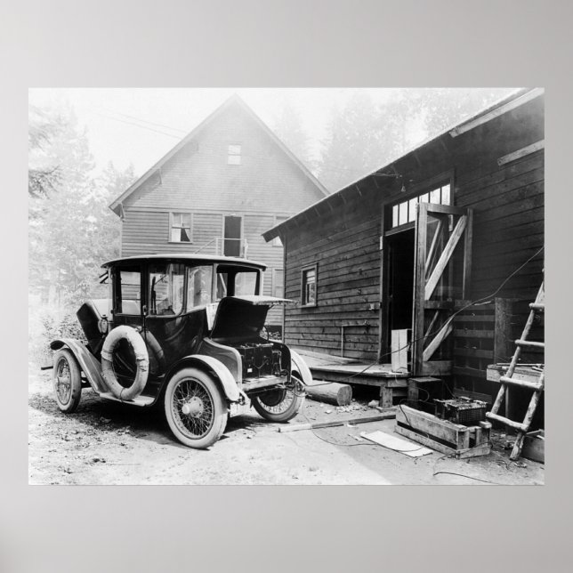 Poster Auto électrique primitive : 1919 (Devant)