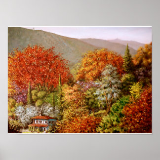 Poster Automne dans la vallée de Paraskevi