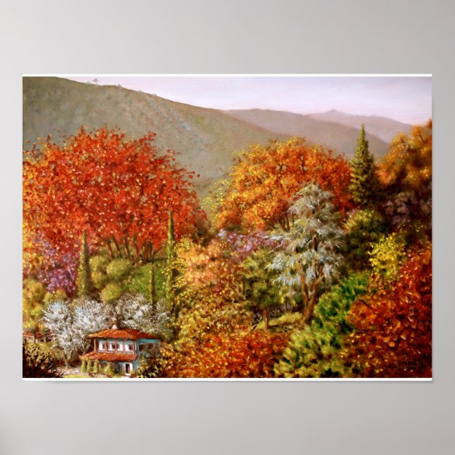Poster Automne dans la vallée de Paraskevi (Devant)