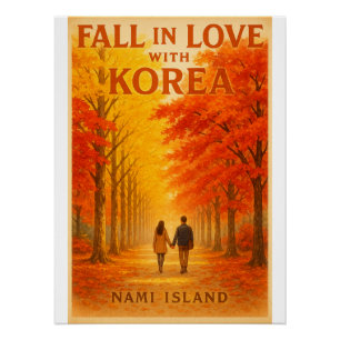 Poster Automne sur l'île de Nami