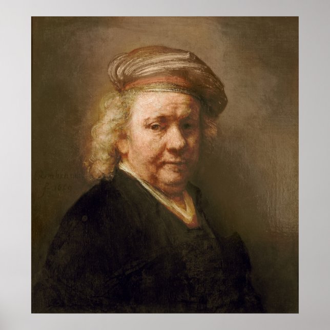 Poster Autoportrait, 1669 (Devant)