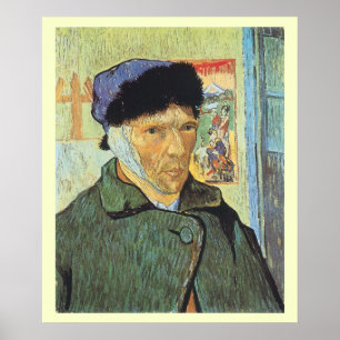 Poster Autoportrait à l'oreille bandée de Vincent van Gog